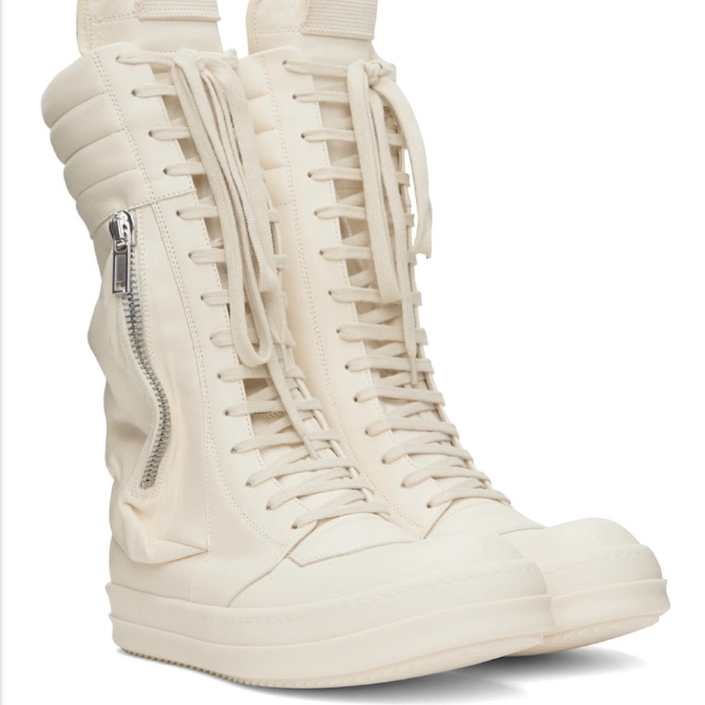 Rick Owens Milk Cargobasket Sneakers size 40 (US 7)